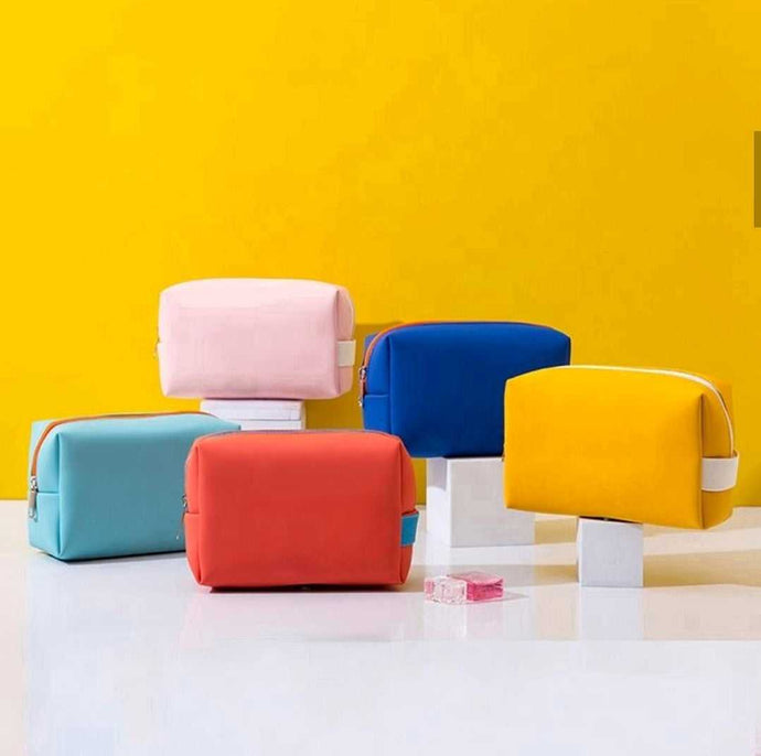 Water-Resistant PU Leather Toiletry Bag