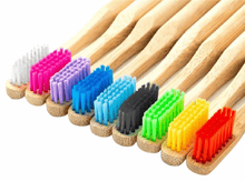 Load image into Gallery viewer, Round Handle Bamboo Toothbrush
